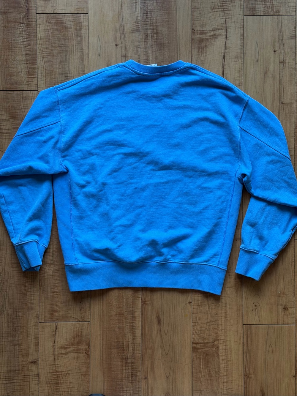 Nike Blue Preppy Crewneck Sportswear French Terry Embroidered Logo Sweatshirt - Picture 8 of 14
